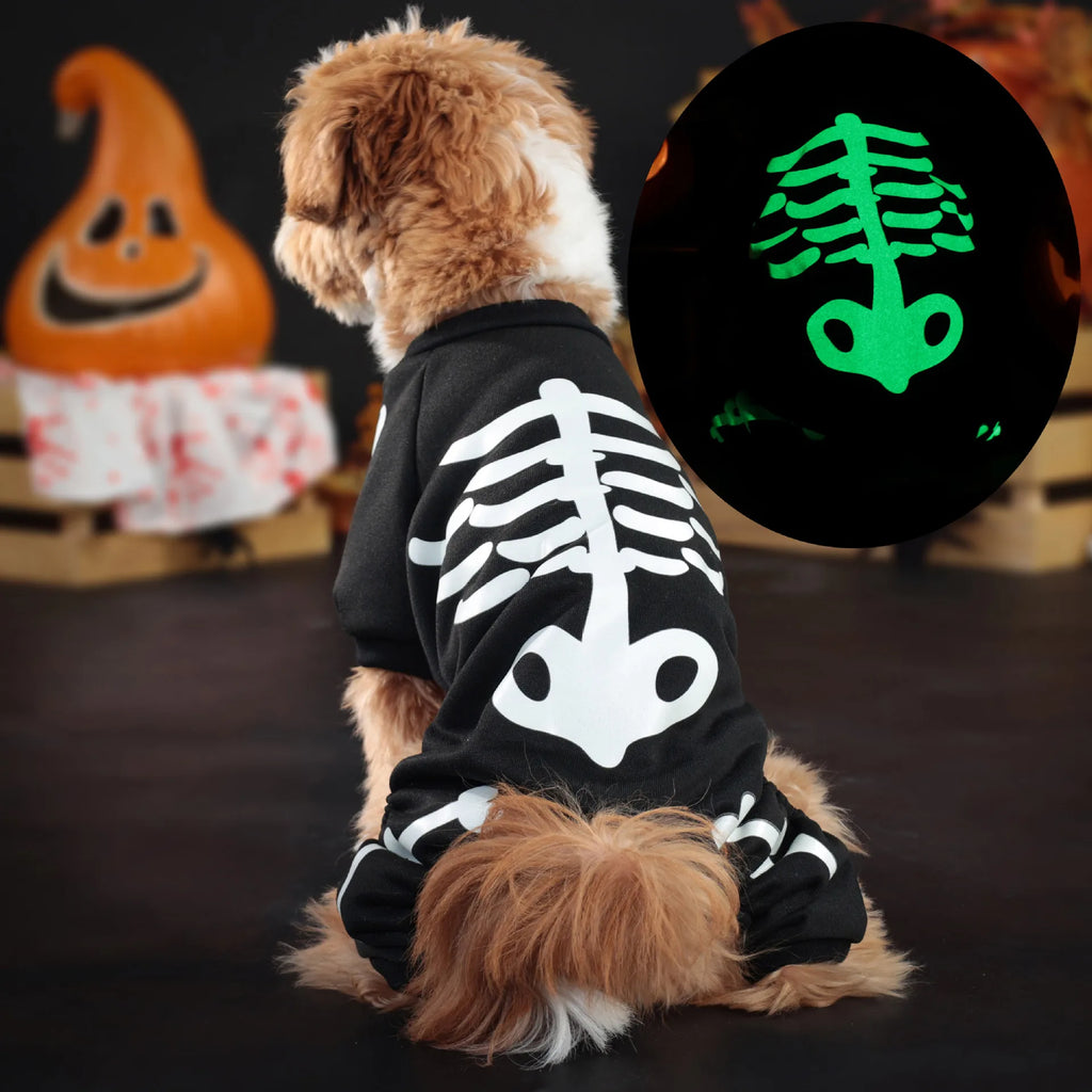 skeleton dog costume