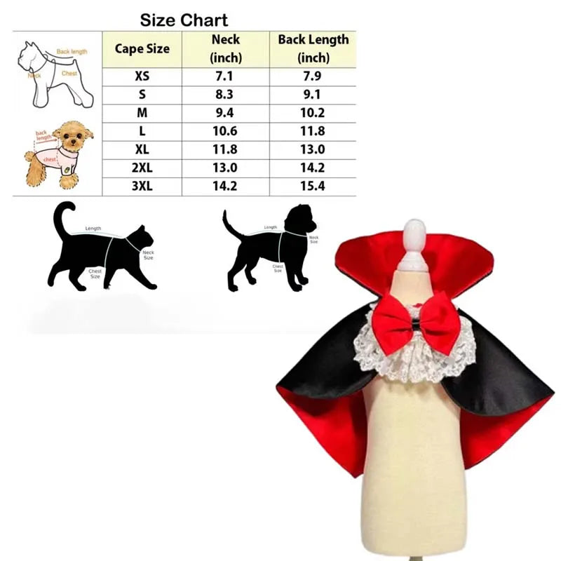 vampire prince cape for dogs