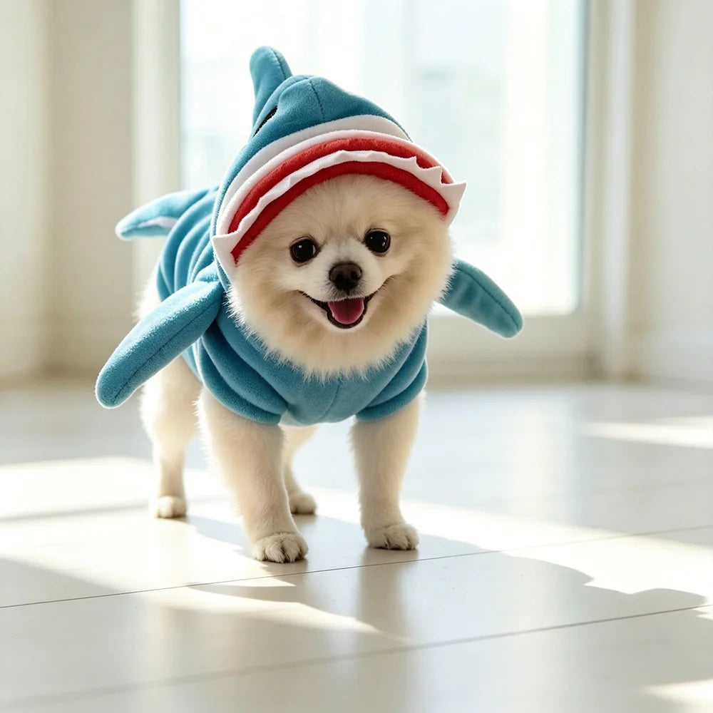 shark dog costume